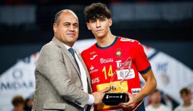 Sergio Sánchez, mejor extremo izquierdo del Mundial juvenil de balonmano