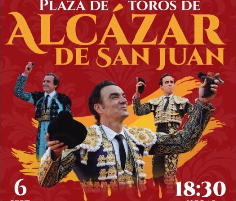 Manuel Jesús ‘El Cid’, Román y Joaquín Galdós protagonizarán la Gran Corrida de Toros de Feria de Alcázar