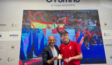 Nico Giráldez, subcampeón mundial, recibido como un héroe en O Porriño