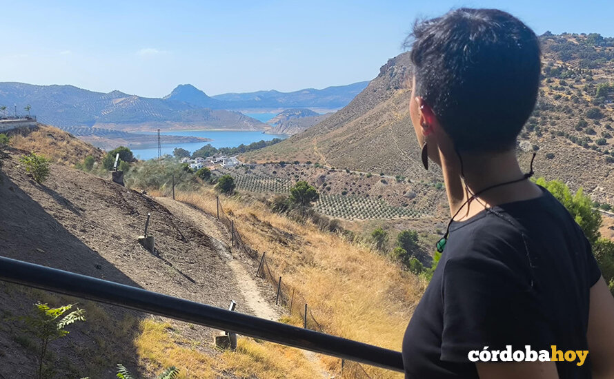 La investigadora Piedad Alba Pavón, en Iznájar, de donde es natural