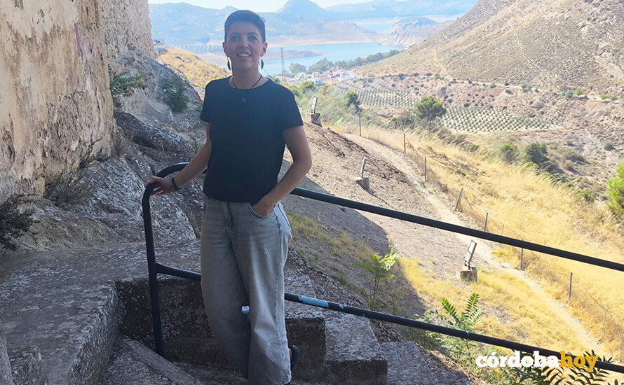 La investigadora Piedad Alba Pavón, en Iznájar, de donde es natural