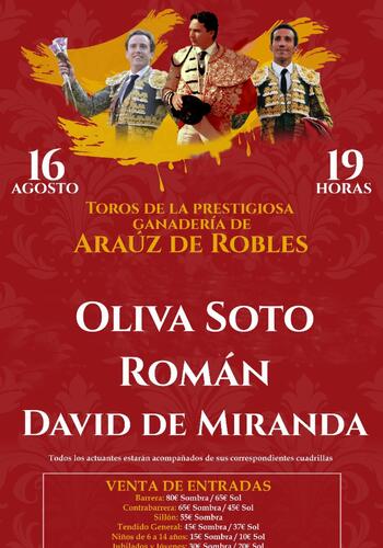 Cambios en el cartel de toros: se cae Curro Márquez y entra Oliva Soto
