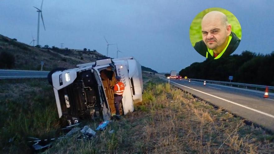 El camionero fallecido en Olite era el mayor de tres hermanos, un gran cocinero y “la luz” de la familia