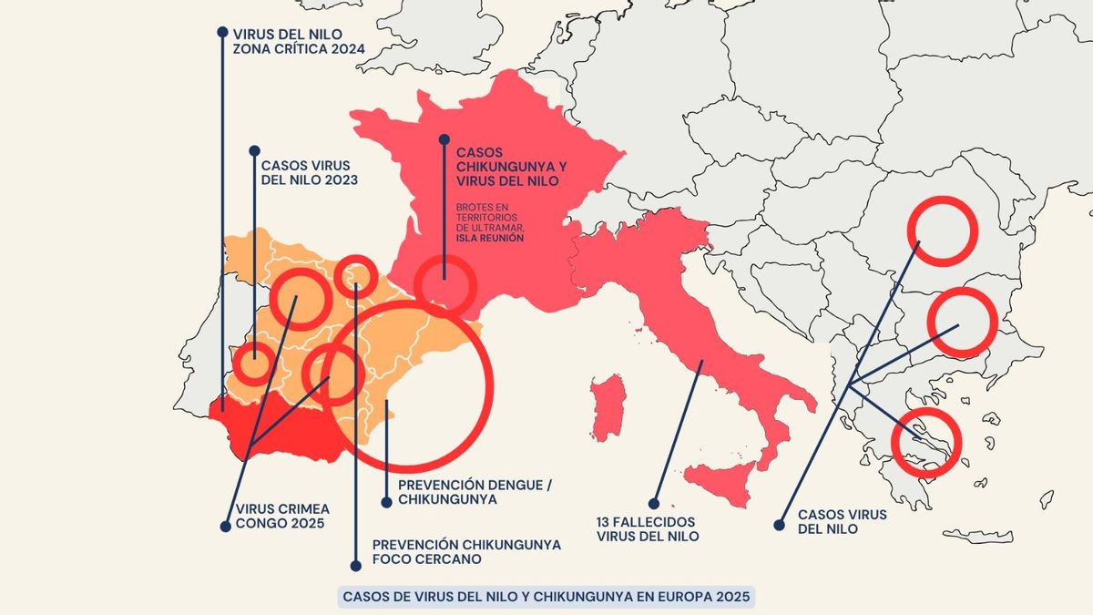 Mapa Europa Virus