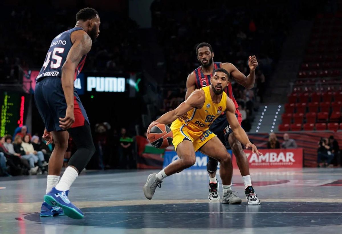 David DeJulius, nuevo base del UCAM Murcia, con el Maccabi Tel Aviv en la Euroliga.