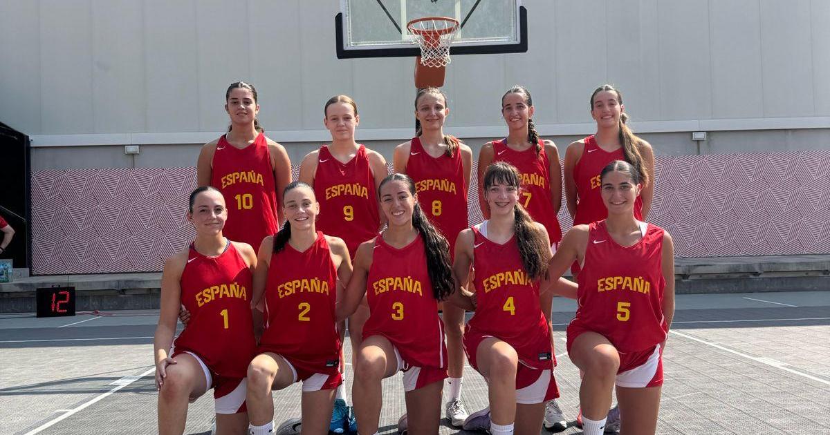 Aina Real se pone a punto con la selección española U17 de baloncesto 3x3