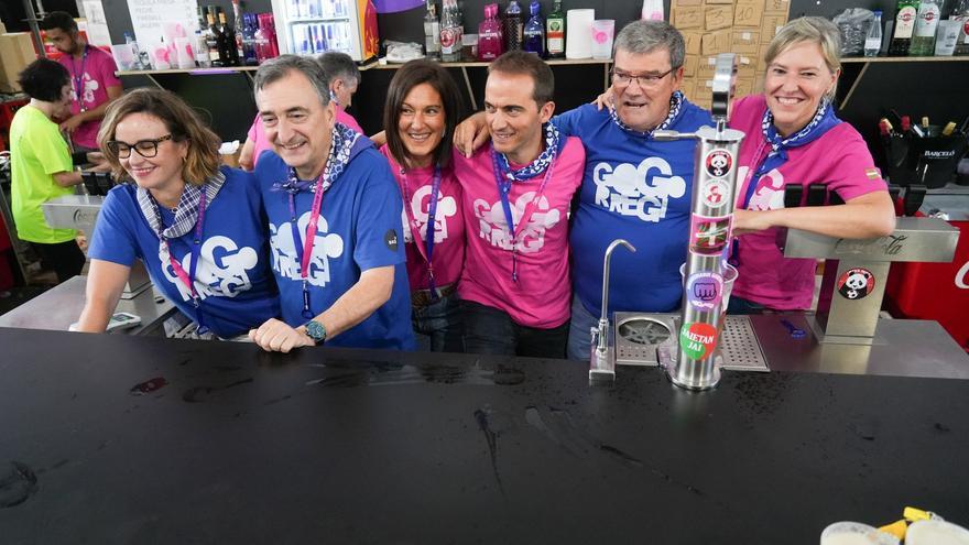 Primera ronda de los nuevos presidentes del EBB y BBB en Gogorregi