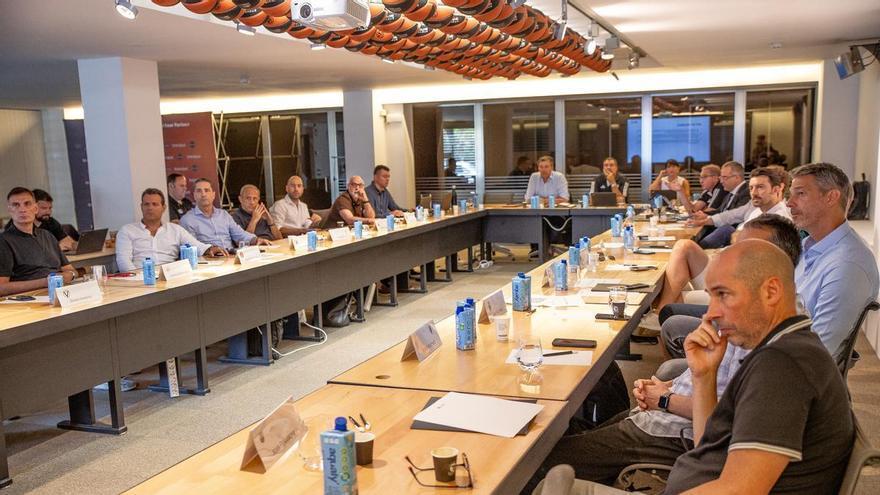 Pablo Laso, uno más en la reunión de la Euroliga