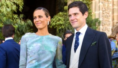 El bautizo en Jerez de la familia Astolfi con José Entrecanales, marido de Claudia Osborne, como padrino