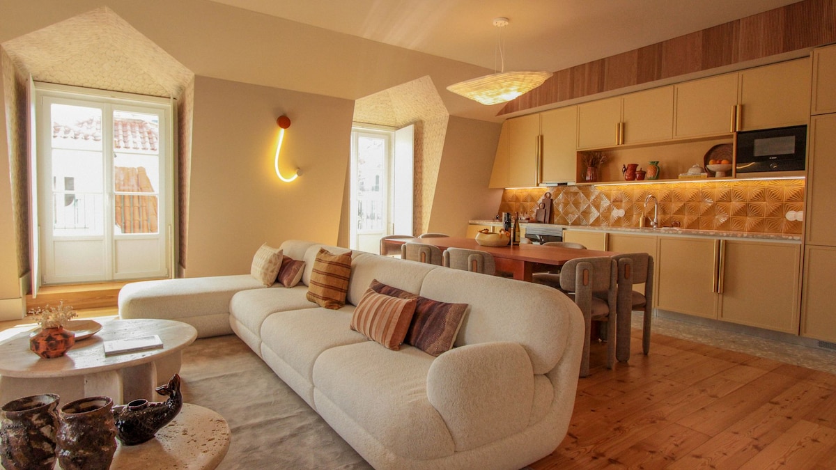 En este apartamento, la tradición portuguesa se mezcla con el diseño moderno (y el resultado no puede ser más chic y sofisticado)