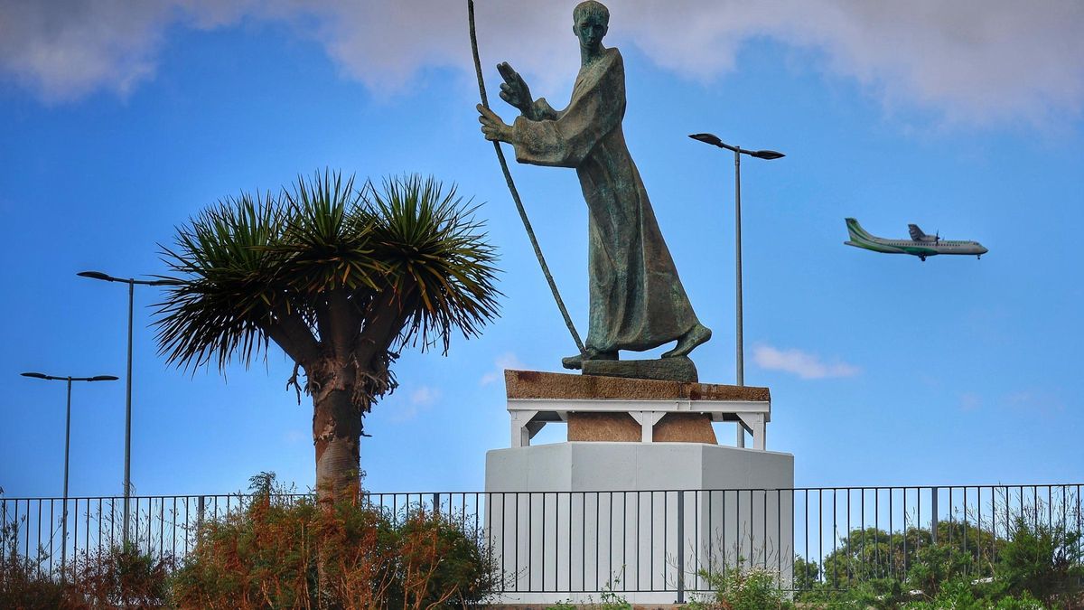 El Padre Anchieta, en su actual ubicación.