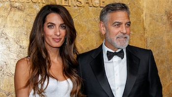 George Clooney y su esposa