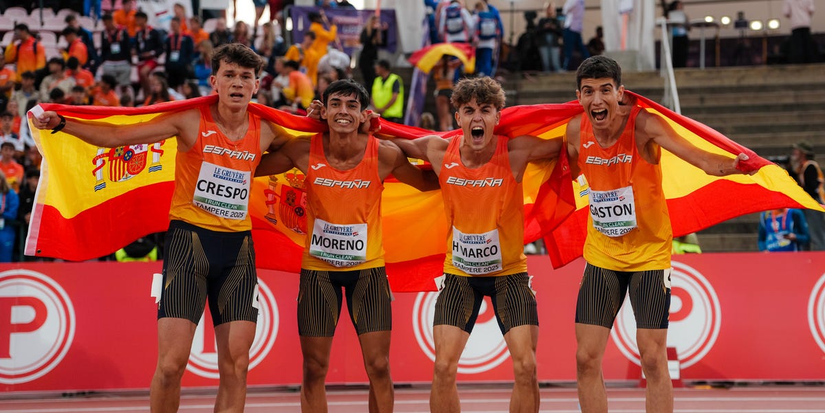 La plata del relevo 4x400 metros pone el broche al mejor Europeo sub-20 de atletismo de la historia de España