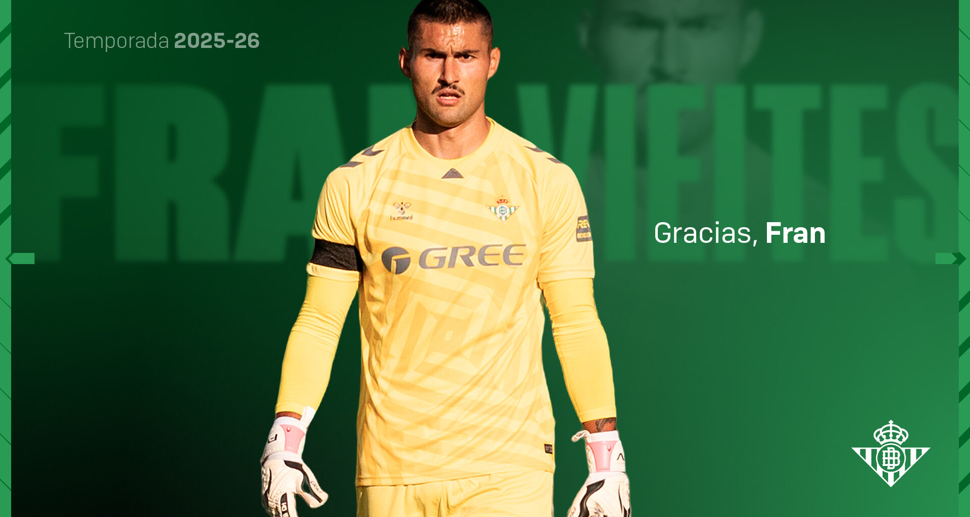 Fran Vieites deja de pertenecer al Real Betis Balompié