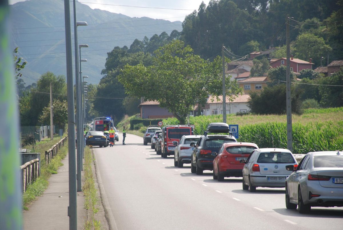 Retenciones puntuales en el lugar del accidente.