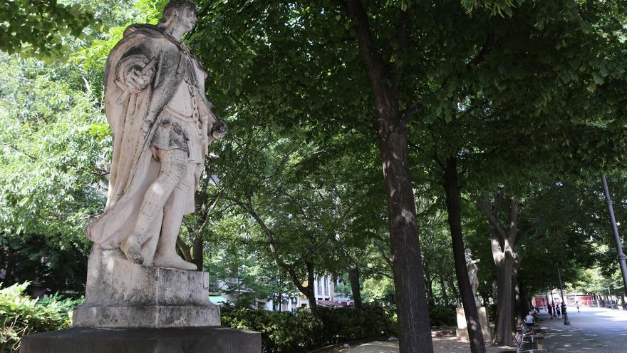 Nuevo revés del juez a UPN: el traslado de las estatuas de Sarasate no se paraliza