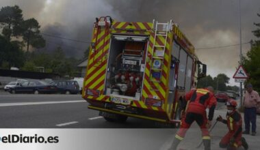 Tres bomberos heridos con quemaduras en un incendio en el municipio ourensano de Oímbra