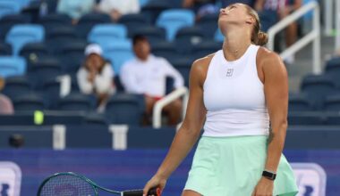 Aryna Sabalenka toca fondo en Cincinnati