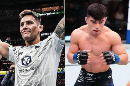 Esteban Rivobics y Kevin Vallejos, sobre el octágono de la UFC