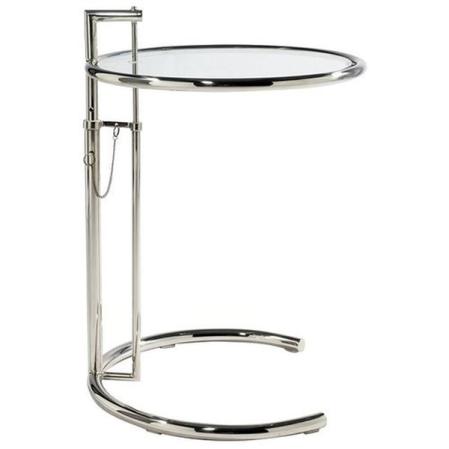 La mesa E-1027, de altura ajustable, huye de las cuatro patas convencionales , de 1927