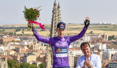 Roger Adriá, primer líder de la Vuelta a Burgos.