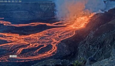 El volcán Kilauea entra nuevamente en erupción y genera fuentes de lava de hasta 90 metros
