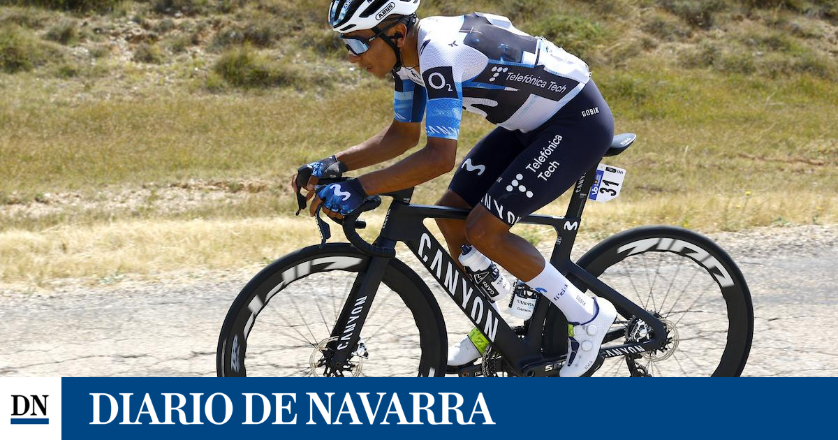 Preocupación en Movistar por la caída y retirada de Nairo Quintana en Burgos
