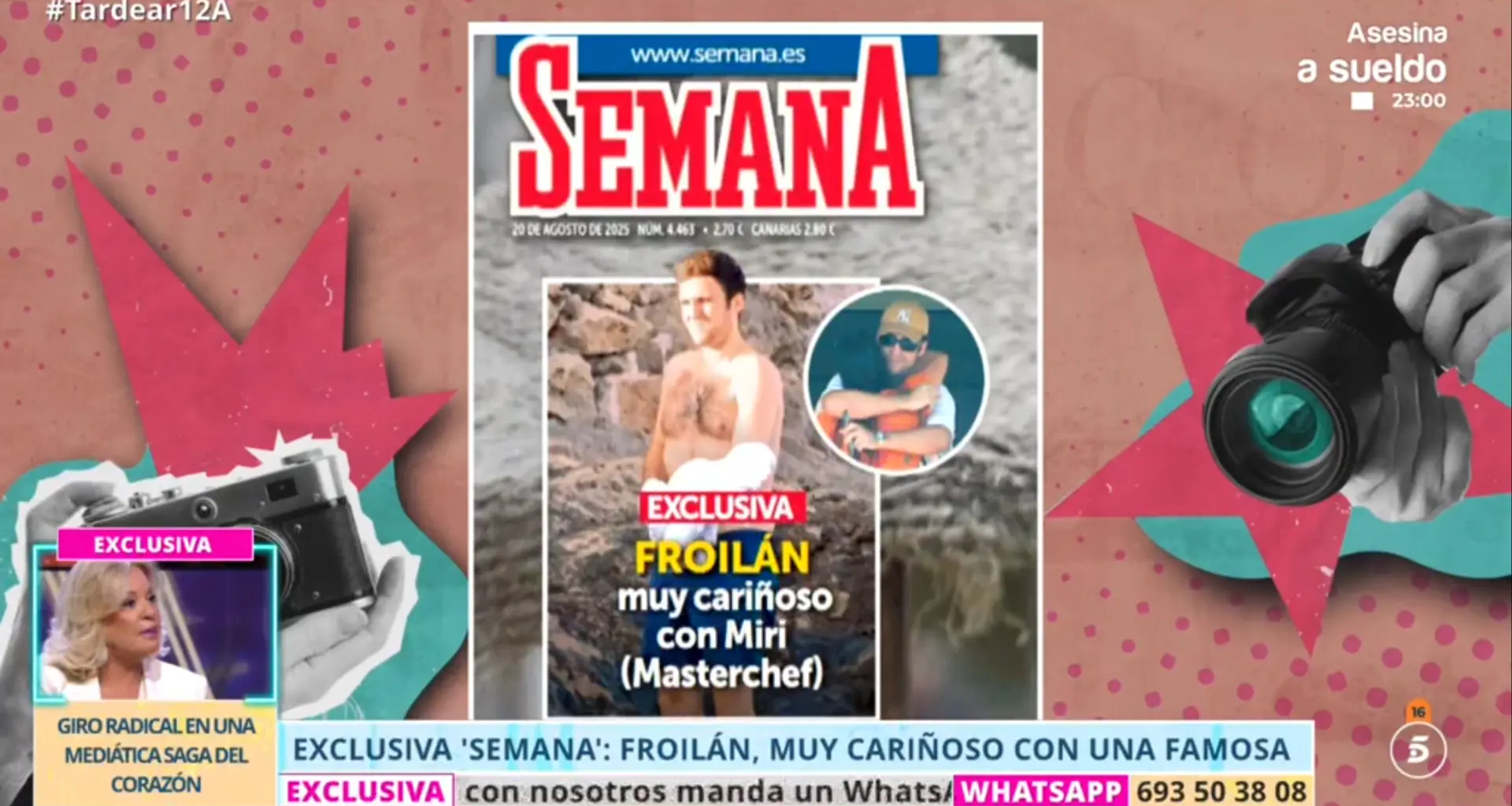 Pillan a Froilán "muy cariñoso" con Miri, exconsursante de 'MasterChef' y 'Supervivientes'