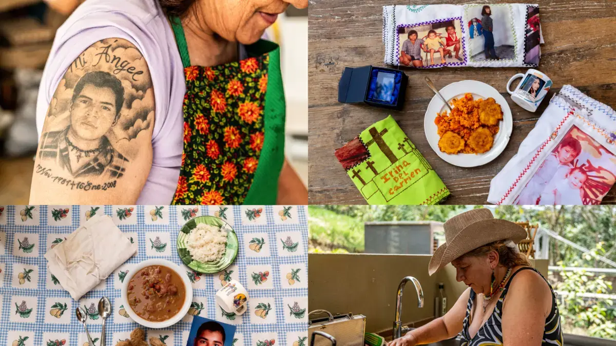Madres de falsos positivos de Colombia hacen parte del libro 'Para El Alma', un recetario que mezcla la sazón y memoria de un país
