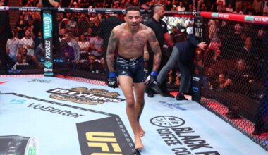 ¡Sobre la campana! Carlos Prates noquea a Geoff Neal con un codazo imperdible en el UFC 319