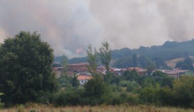 Incendio de Canalejas en las proximidades de Calaveras de Arriba