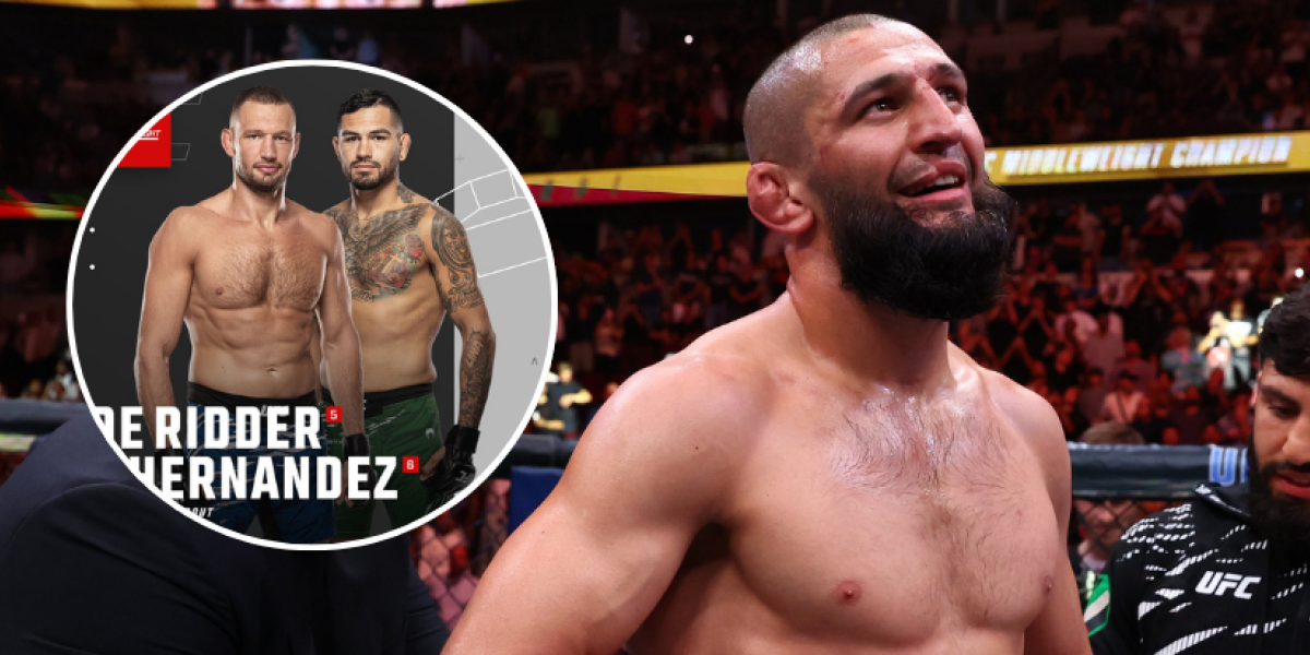 La UFC quiere un nuevo rival para Khamzat Chimaev... ¡Y enfrenta a Reinier de Ridder y a Hernández!