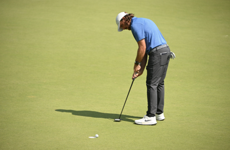 Tommy Fleetwood en acción durante un torneo