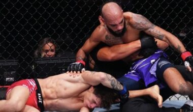 Lone'er Kavanagh, el elegido por Ilia Topuria, cae noqueado en UFC Shanghái por Charles Johnson