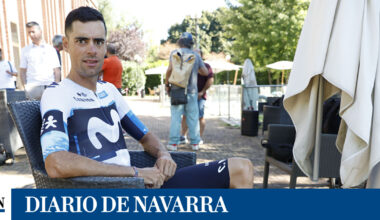 Jorge Arcas, del Movistar, abandona la Vuelta tras su caída en Limone Piemonte