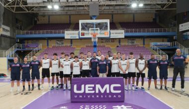 Plantilla al completo del UEMC CBC Valladolid.