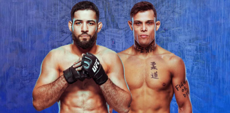 Cartel oficial del UFC París, producido por la propia empresa