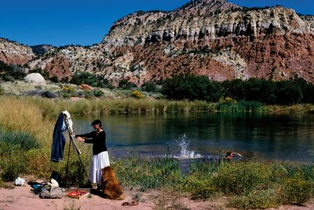 El camino de Santa Fe: Sloane Condren y Jon Wiedemann, para ‘British Vogue’, en Abiquiú, Nuevo México, 1982