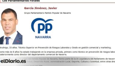 El presidente del PP de Navarra incluyó en su currículum un grado que no tiene