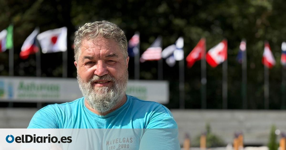 César Castaño forjó su sueño de oro desde su pueblo en Asturias: ser escultor de hierro