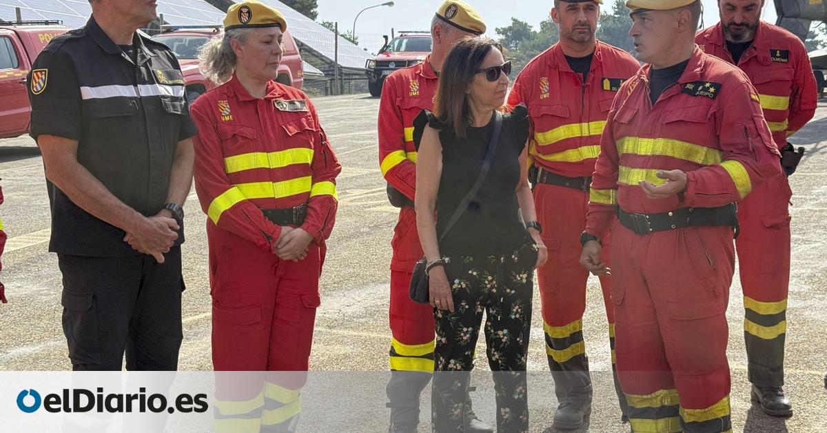 Robles asegura que la UME se prepara para los incendios "todo el año" y cuestiona que pase lo mismo "en enero, febrero o marzo" en las comunidades