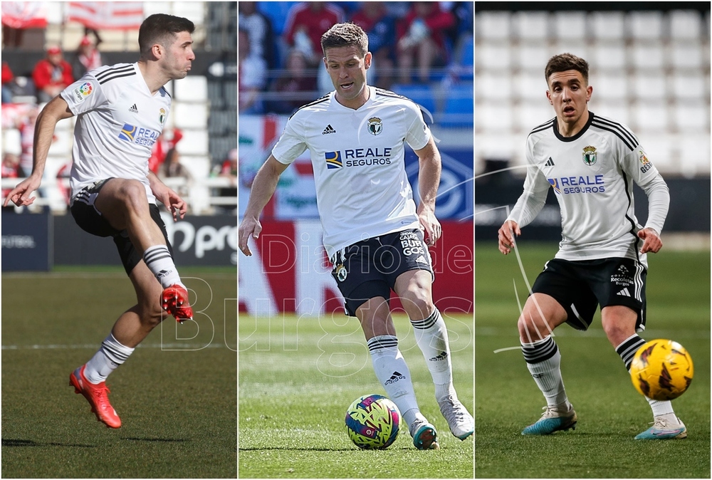 Jesús Areso, David Goldar y Joni Montiel, del Burgos CF a la Champions League