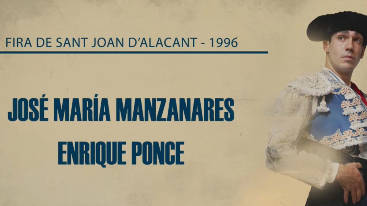 Cartel del mano a mano entre Manzanares y Ponce