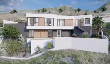 Diseño virtual de fachada de vivienda ‘passivhaus’, en el municipio tinerfeño de Candelaria.
