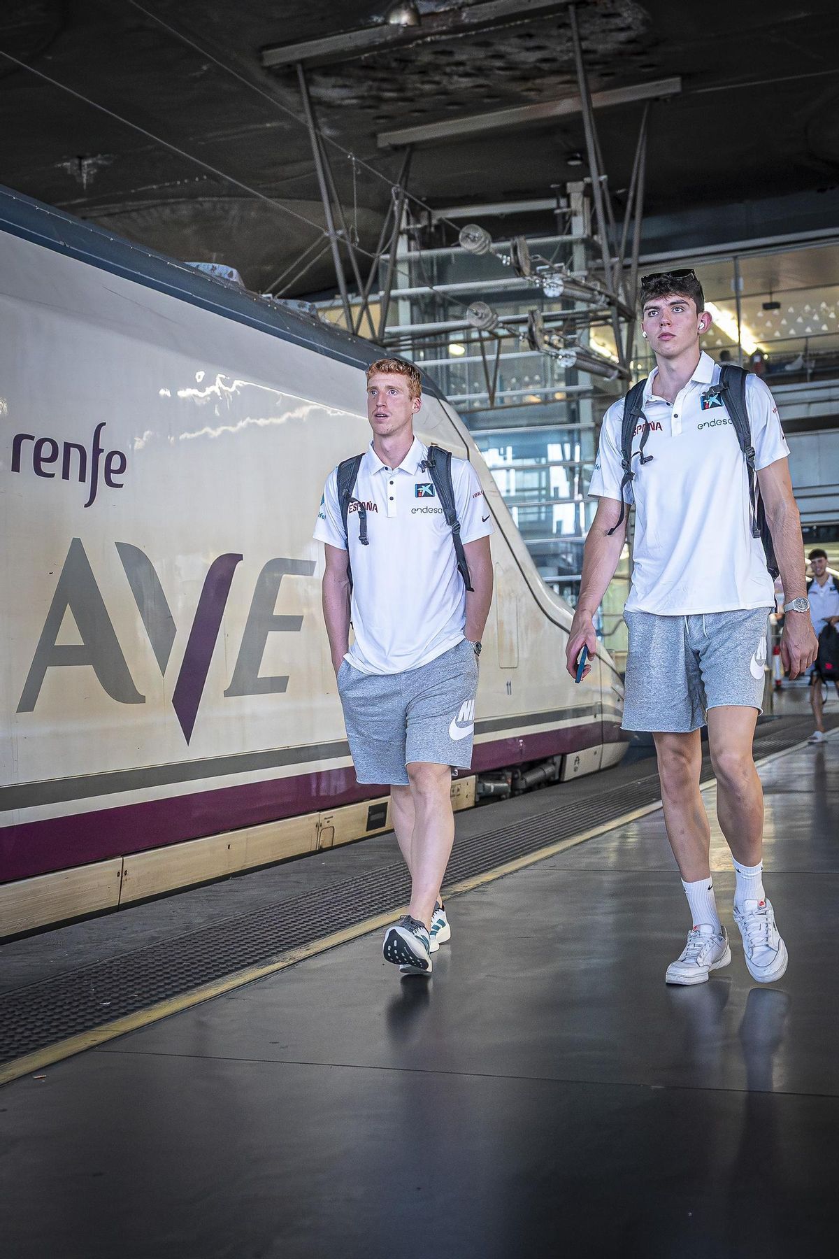 Sergio de Larrea y Alberto Díaz, juntos en la estación del AVE