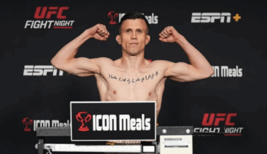 Dani Bárez, durante el pesaje del UFC Las Vegas 104