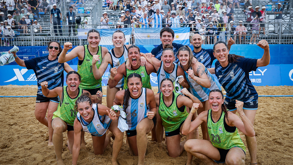 Beach Handball: Argentina consiguió el oro en los World Games | En la final disputada en Chengdu, China, Las Kamikases se impusieron 2 a 1 ante Alemania