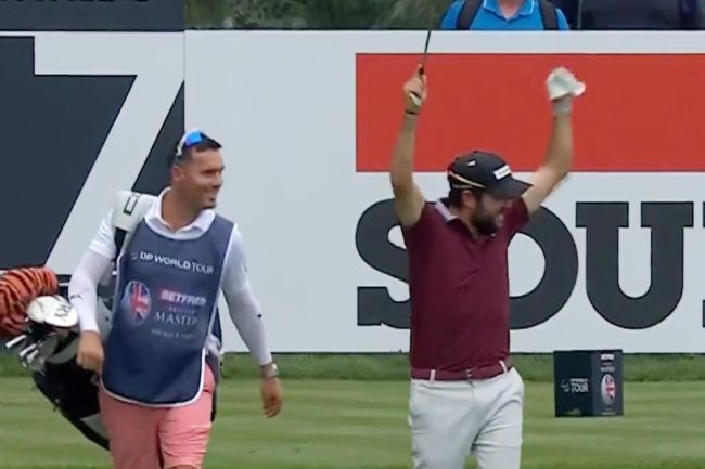 Hoyo en Uno de Ángel Hidalgo en The Belfry: Slam Dunk de leyenda en el British Masters 2025