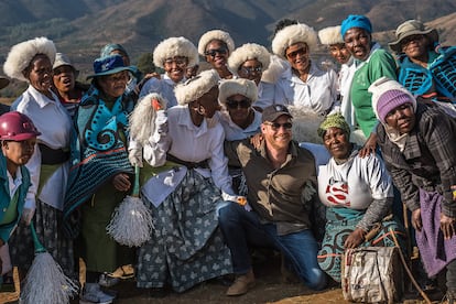 El príncipe Enrique, el 2 de octubre de 2024, durante su visita a la comunidad de Matlameng en Maseru (Lesoto).
