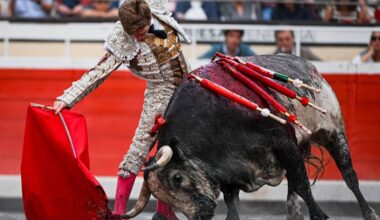 Borja Jiménez con el toro Tapabocas, la mejor faena de Bilbao